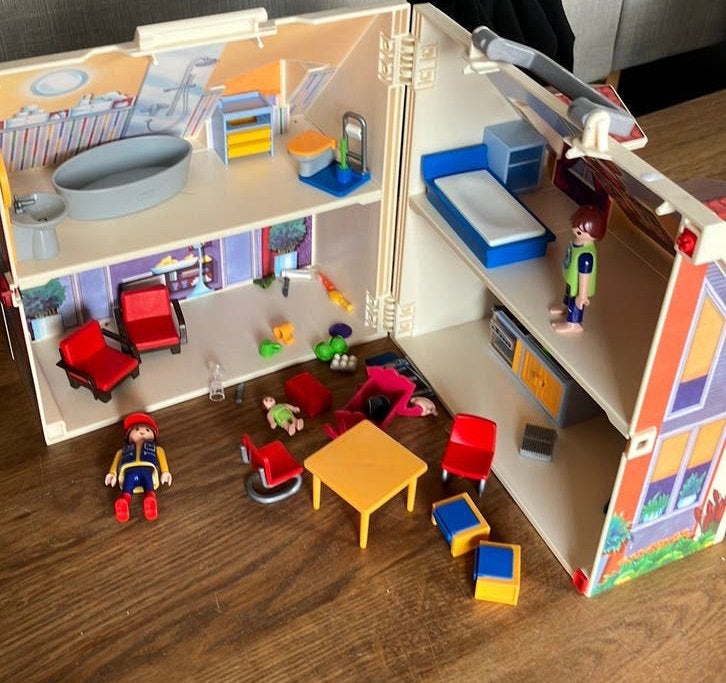 Playmobil draagbaar huis, Ophalen, Gebruikt, Gebouw, Complete set
