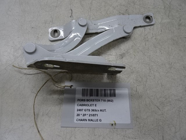 COFFRE COUVERCLE CHARNIERE GAUCHE Porsche 718 Boxster (982), Utilisé, Porsche
