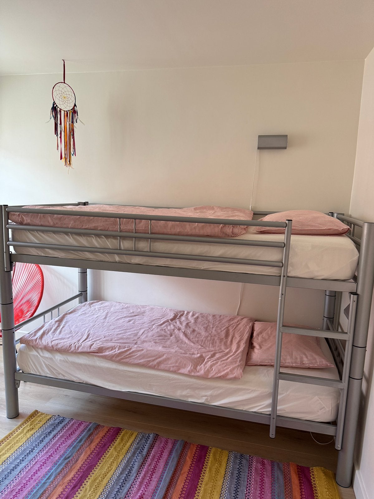 Lits superposés en metal, 90 cm, Comme neuf, Enlèvement, Lits superposés
