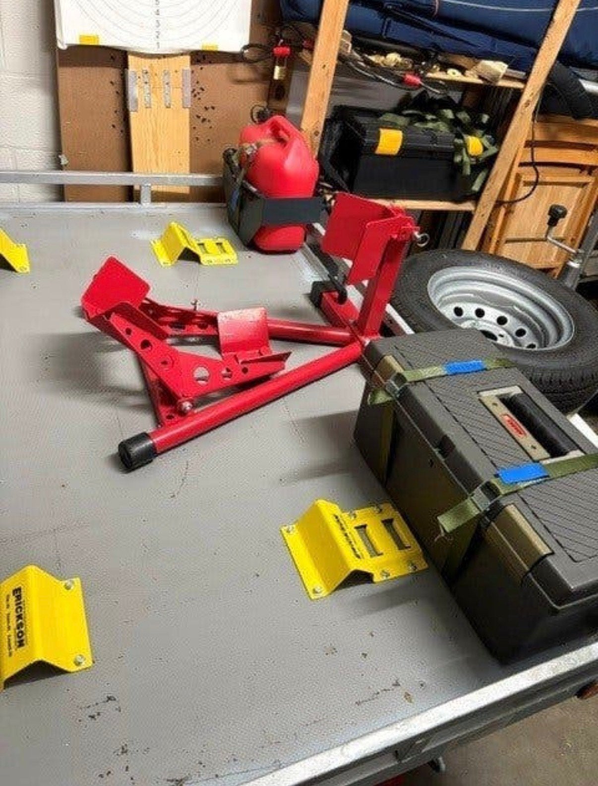 Inrij wielklem motor aanhangwagen, Ophalen, Zo goed als nieuw