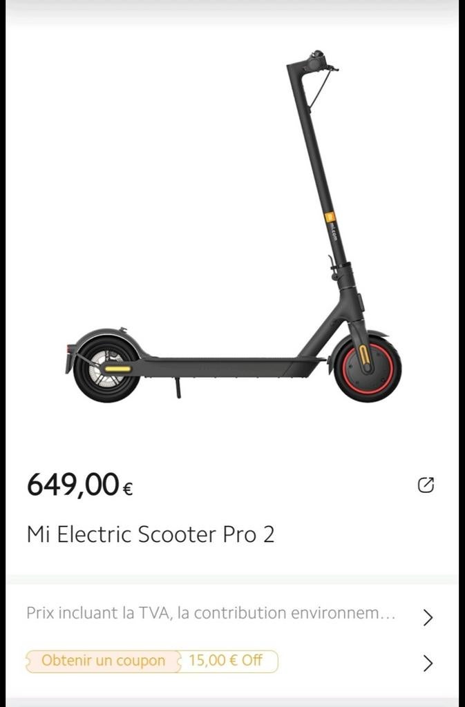 Xioami Mi Scooter Pro 2, Vélos & Vélomoteurs, Trottinettes, Enlèvement ou Envoi