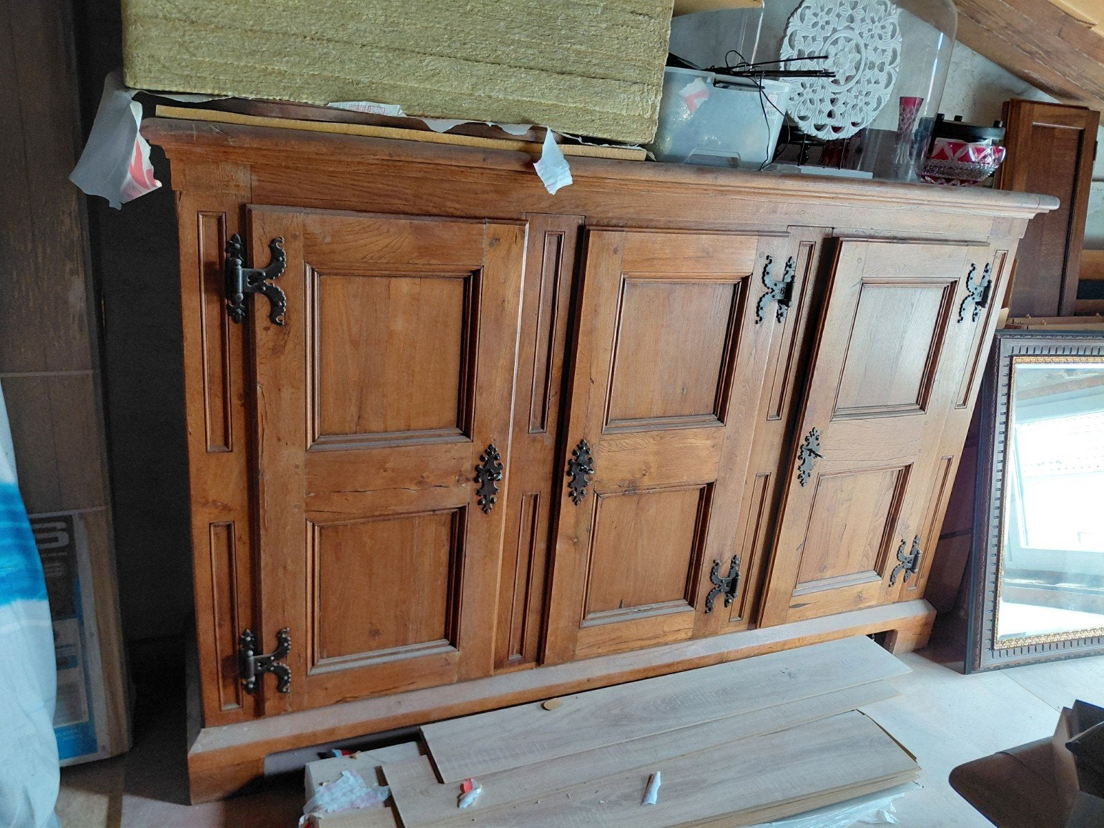 Eiken dressoir en barkast, Ophalen