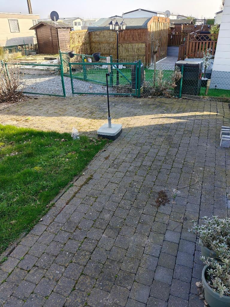 GETROMMELDE BOUWPUNTKLINKER ZWART 15X15X6CM, Tuin en Terras, Ophalen, Gebruikt, Klinkers, 10 m² of meer