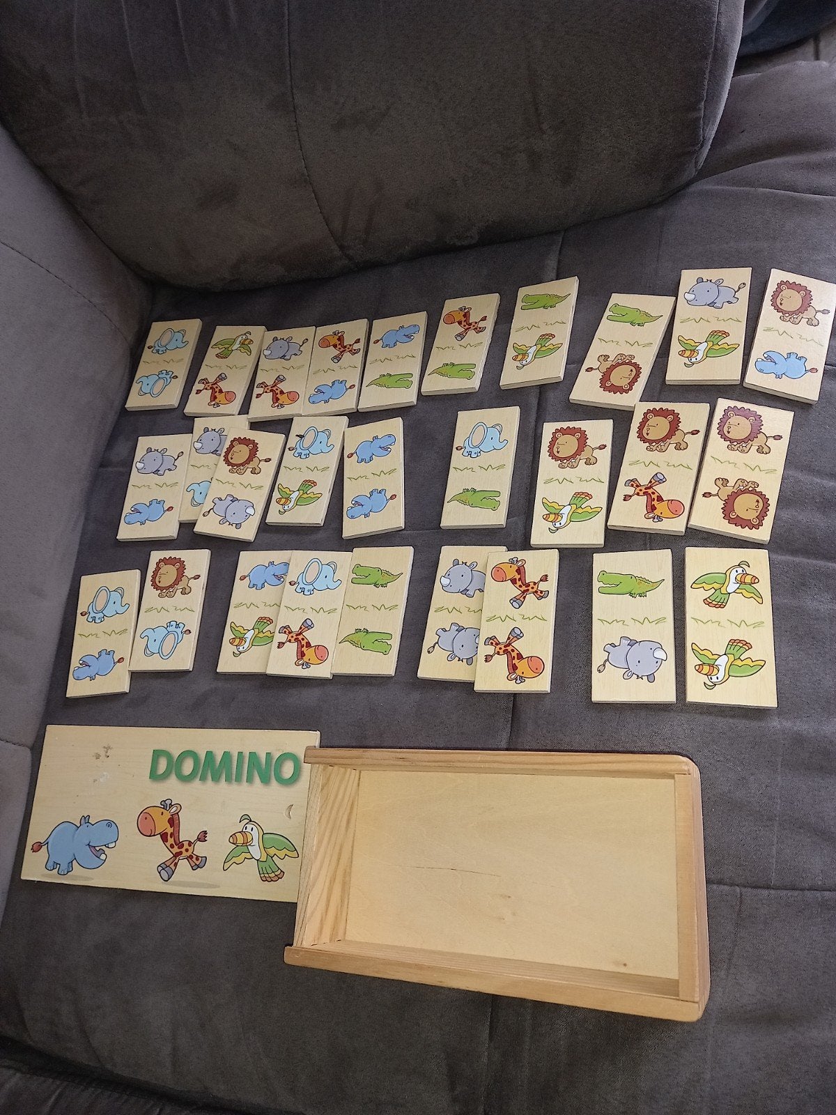 Jeu domino en bois, Kinderen en Baby's, Speelgoed | Houten speelgoed, Ophalen of Verzenden