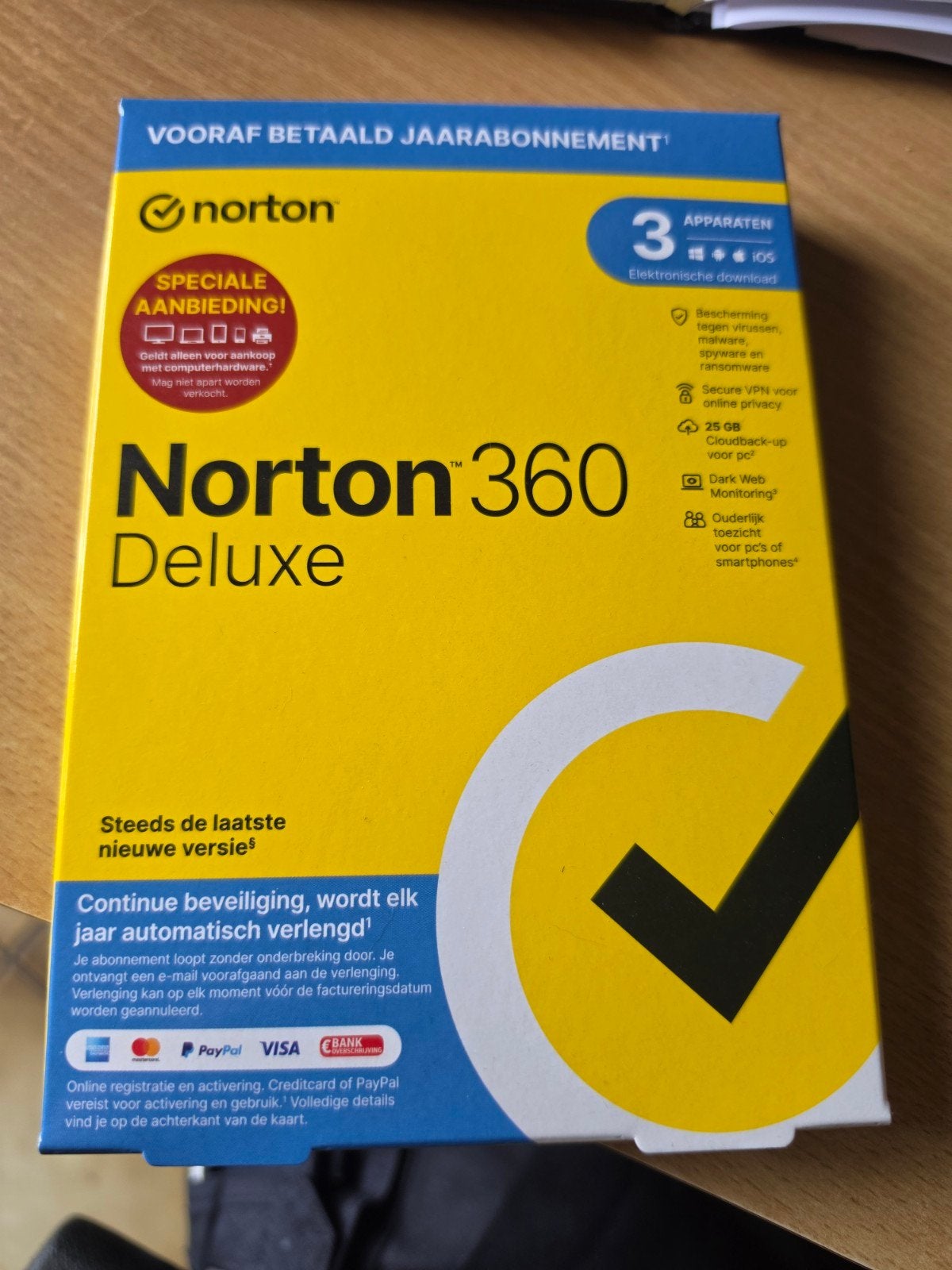 Norton 360 Deluxe, Computers en Software, Antivirus- en Beveiligingssoftware, Ophalen of Verzenden
