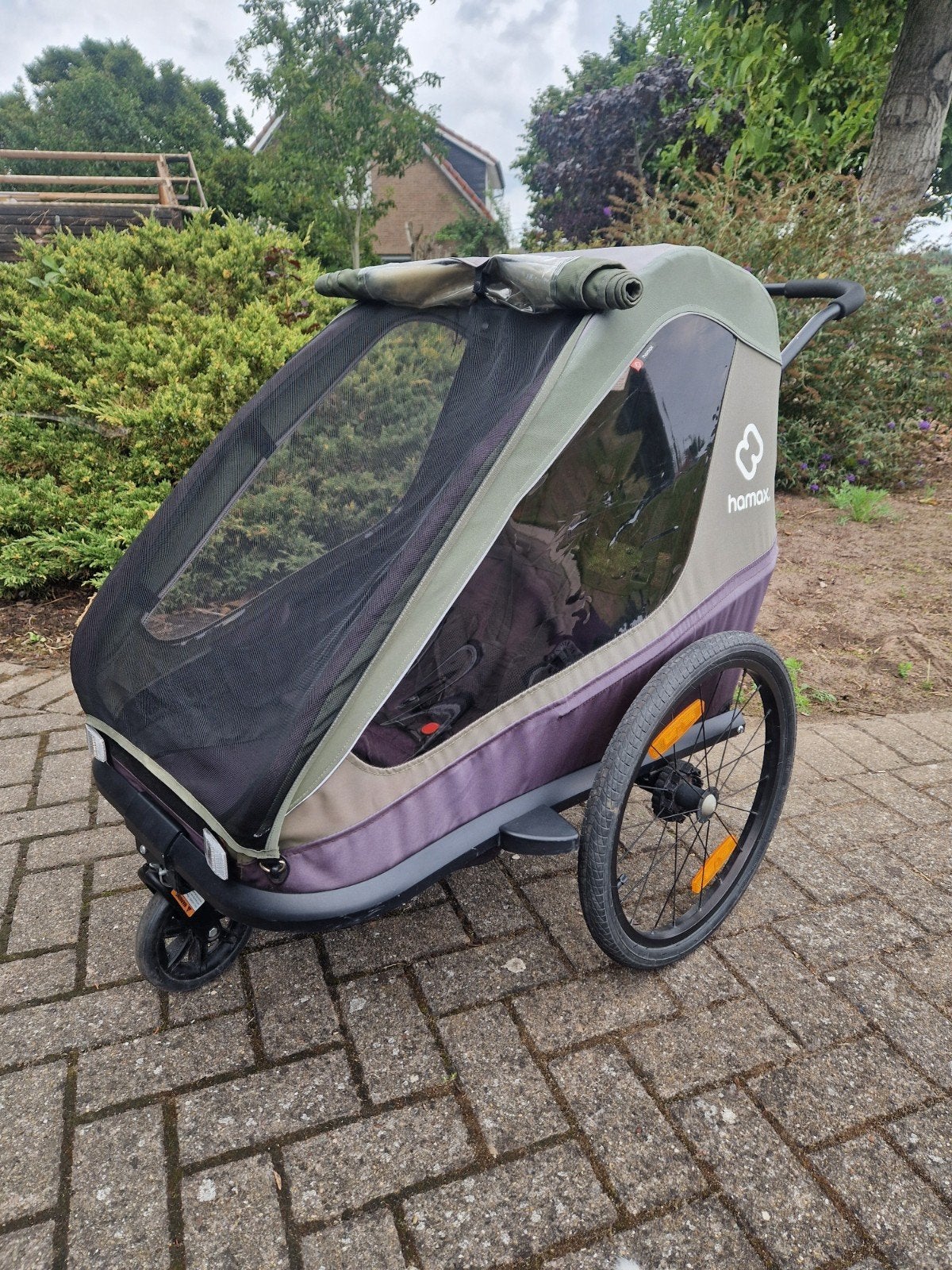 Fietskar Hamax, Fietsen en Brommers, Ophalen, Gebruikt, Opvouwbaar, HAMAX (Decathlon)
