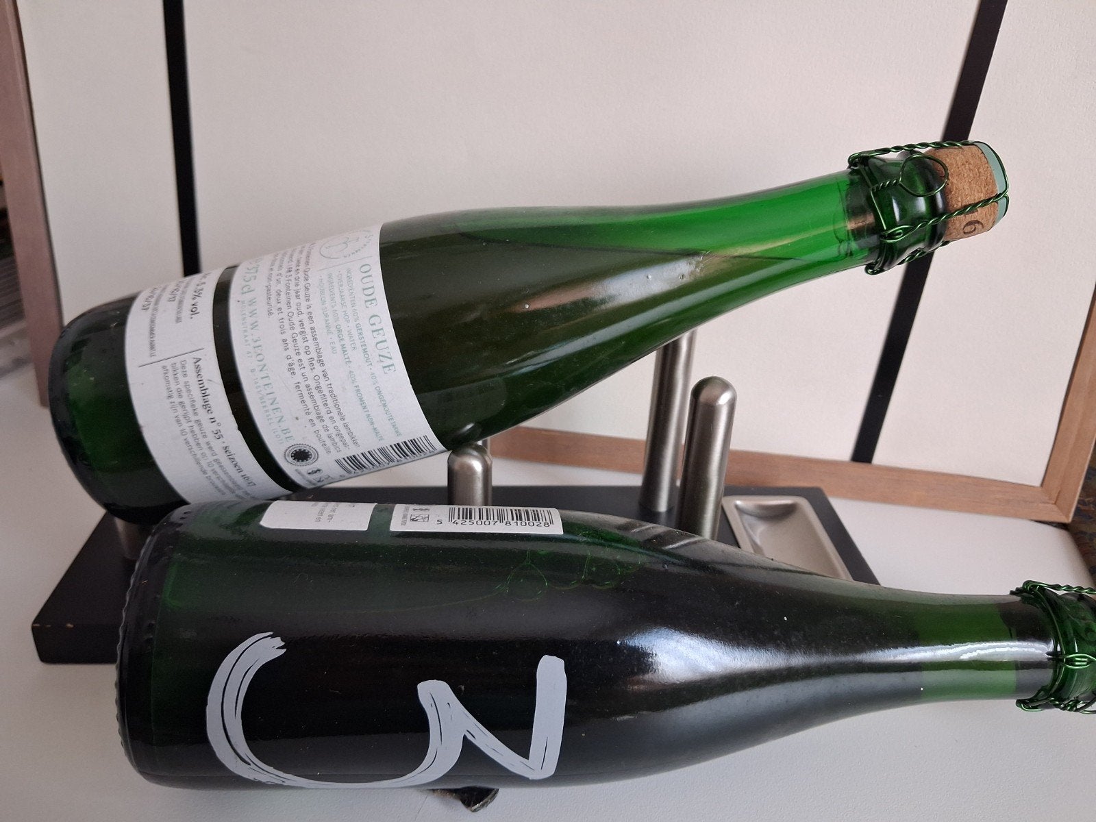 2 Flessen oude geuze - 3 fonteinen., Verzamelen, Ophalen, Nieuw, Flesje(s), Overige merken