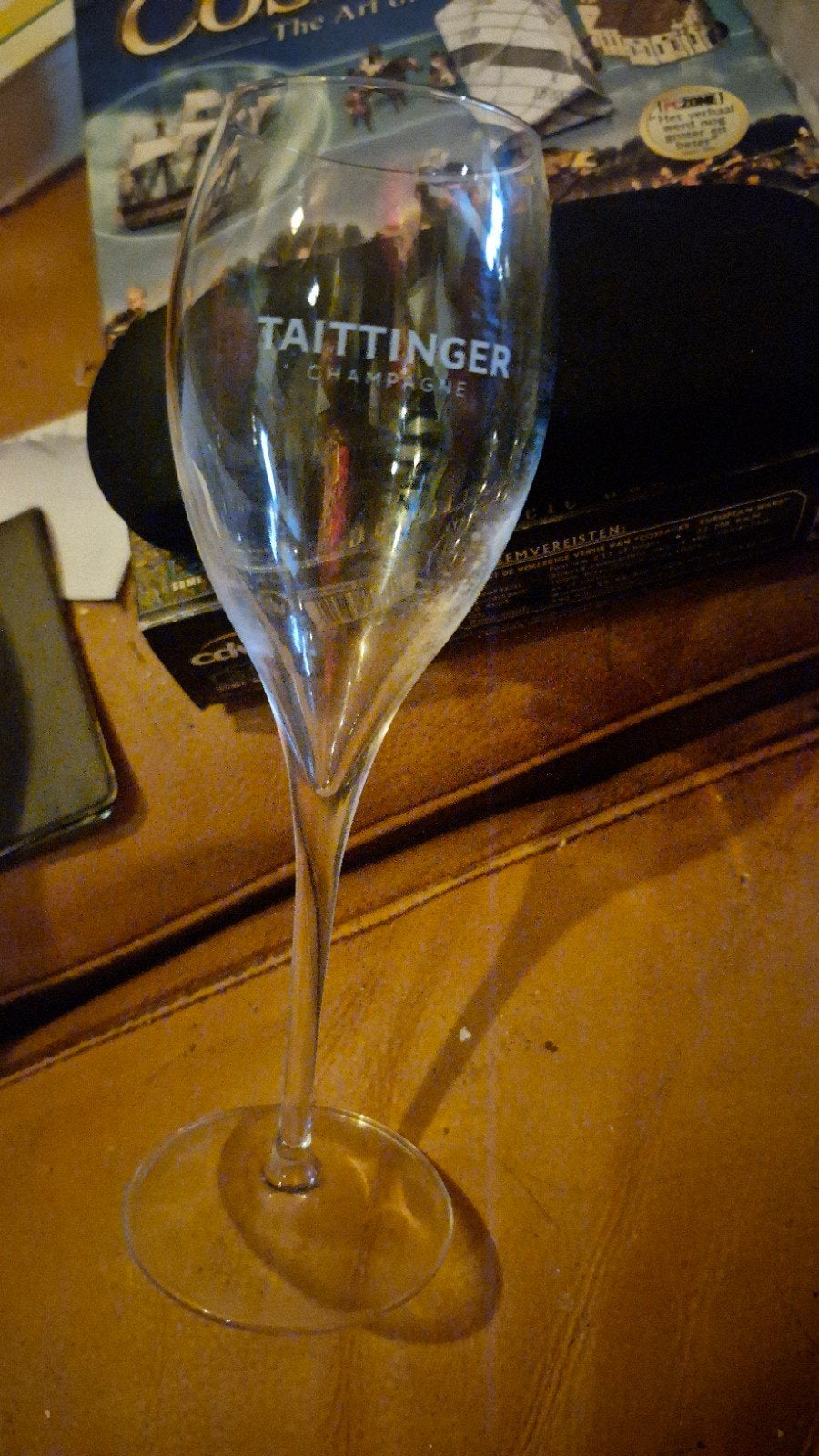Taittinger champagne glazen als nieuw, Ophalen of Verzenden, Zo goed als nieuw, Overige typen