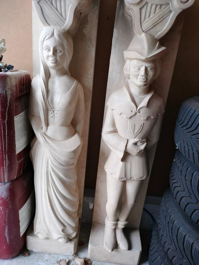 Beelden schouw, Huis en Inrichting, Woonaccessoires | Zuilen en Pilaren, Ophalen