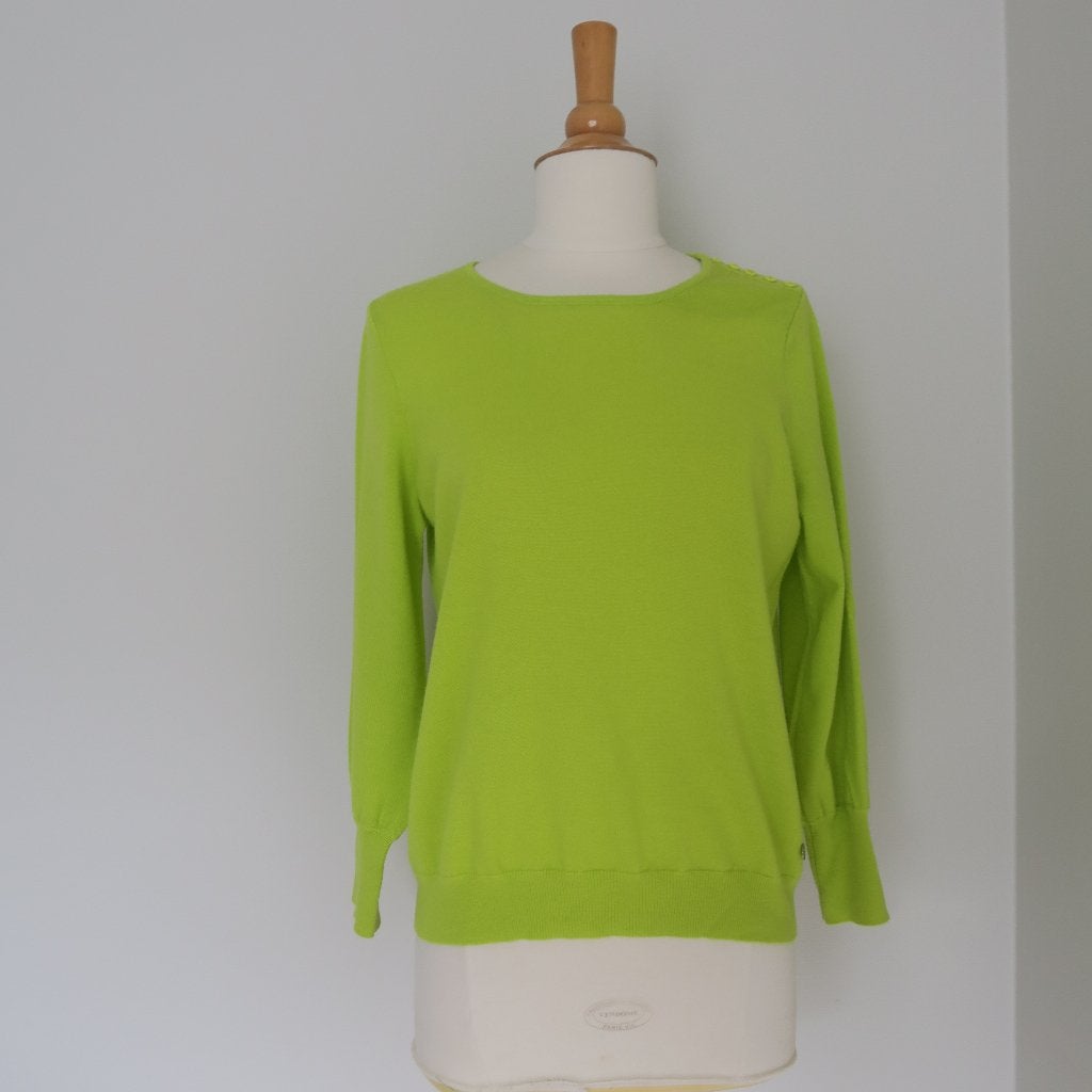 Fluo groene trui - Xandres - XS, Ophalen of Verzenden, Zo goed als nieuw, Maat 34 (XS) of kleiner, Xandres