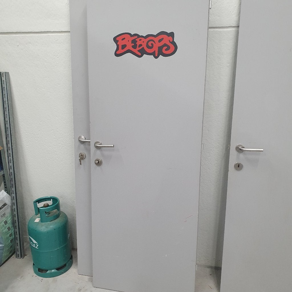 Verfdeur + slot en INOX kruk, Doe-het-zelf en Bouw, Deuren en Vliegenramen, Ophalen, Gebruikt, Minder dan 80 cm, Binnendeur