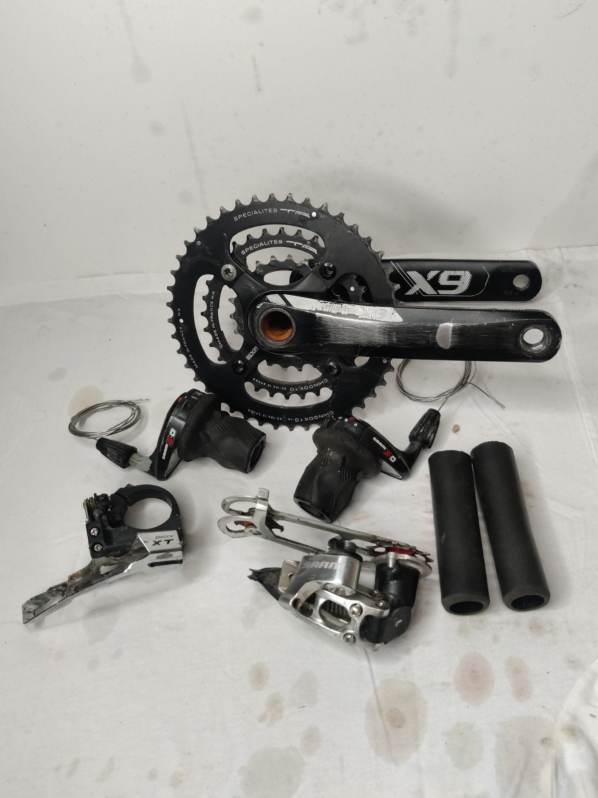 Sram x0 3x9 groep /x9 crank, Vélos & Vélomoteurs, Vélos Pièces, Pédalier ou Pédales, Enlèvement ou Envoi, Gravelbike, Aluminium