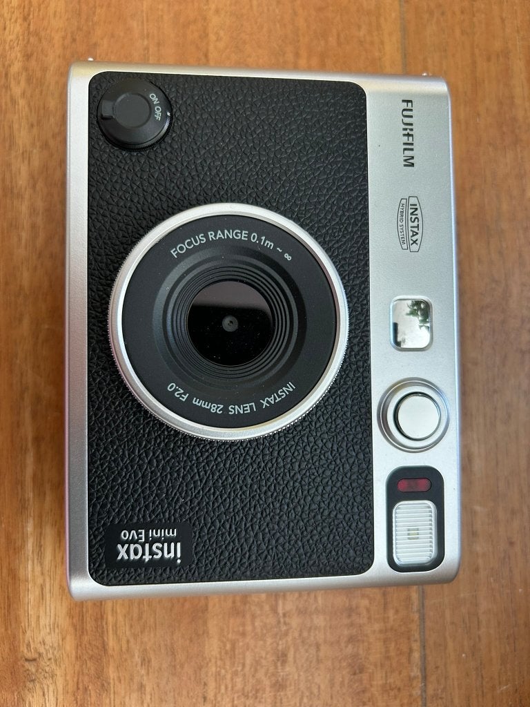 Fujifilm - Instax Mini Evo - Zwart  28 mm, TV, Hi-fi & Vidéo, Appareils photo numériques, Enlèvement ou Envoi, Fujifilm, Appareil photo instantané