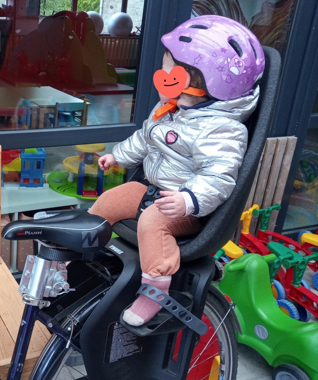 siège bébé pour fixation sur porte-bagages thule, Enlèvement