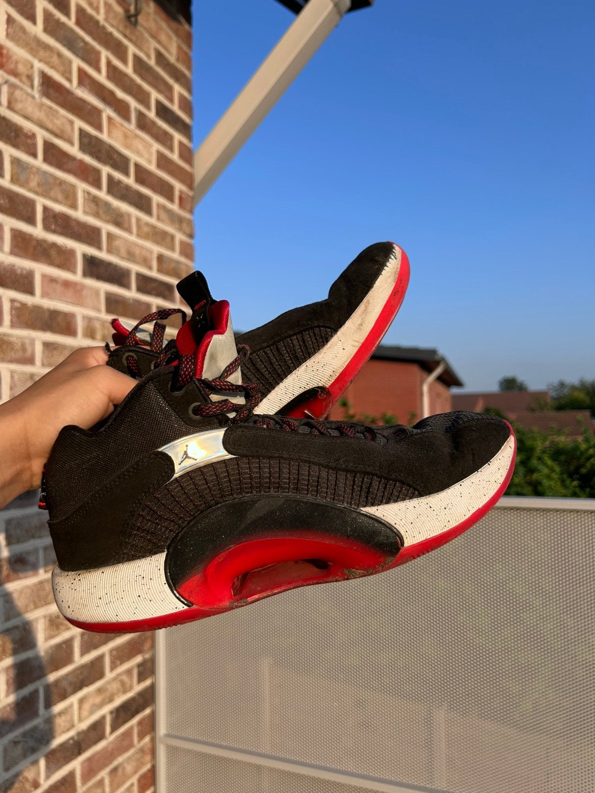 Air Jordan XXXV “bred”, Enlèvement ou Envoi, Comme neuf, Baskets, Noir