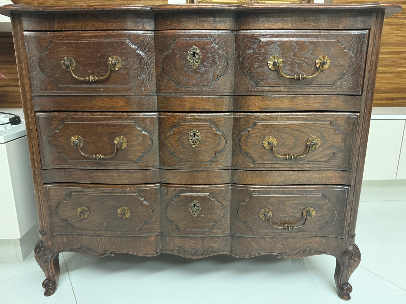 Antieke slaapkamerlade, Maison & Meubles, Armoires | Commodes, Comme neuf, 100 à 150 cm, Enlèvement ou Envoi