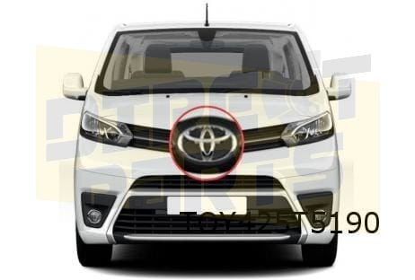 Toyota Pro-Ace grille embleem logo ''Toyota'' (chromium grey, -, Verzenden, -, Nieuw