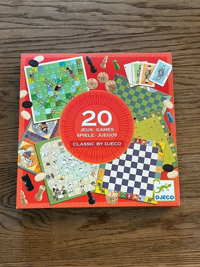 Djeco - 20 bord- en kaartspelen, Ophalen, Zo goed als nieuw, Djeco