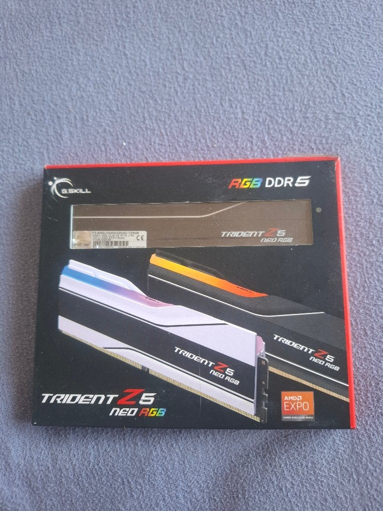 Ram ddr5 amd 64gb 32gx2 trident z5 neo rgb, Computers en Software, RAM geheugen, Ophalen, Zo goed als nieuw, DDR