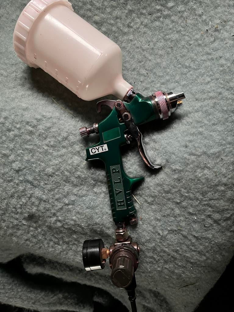 Luchtdruk verfpistool, Auto diversen, Autogereedschap, Ophalen, Zo goed als nieuw