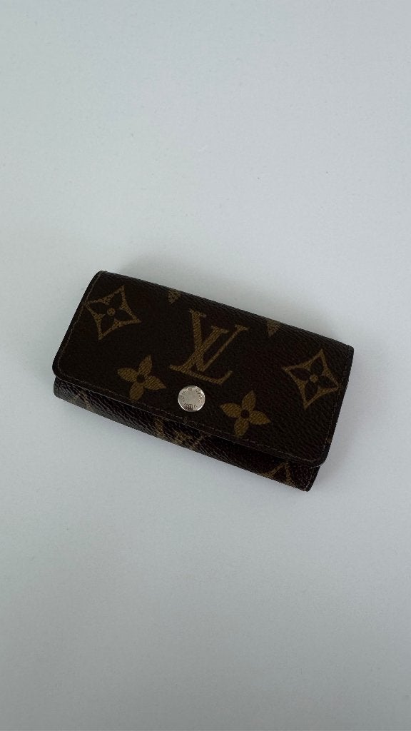 Louis Vuitton 4 Key Holder Monogram Canvas, Ophalen of Verzenden, Gebruikt, Bruin, Overige typen