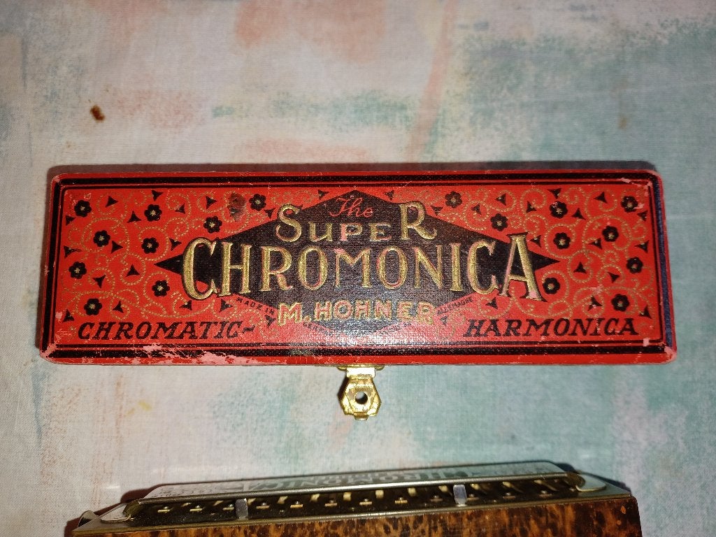 Monharmonica Hohner Chromonica No 260 1/2, Musique & Instruments, Harmonica en do, Avec valise ou boîte, Utilisé, Chromatique