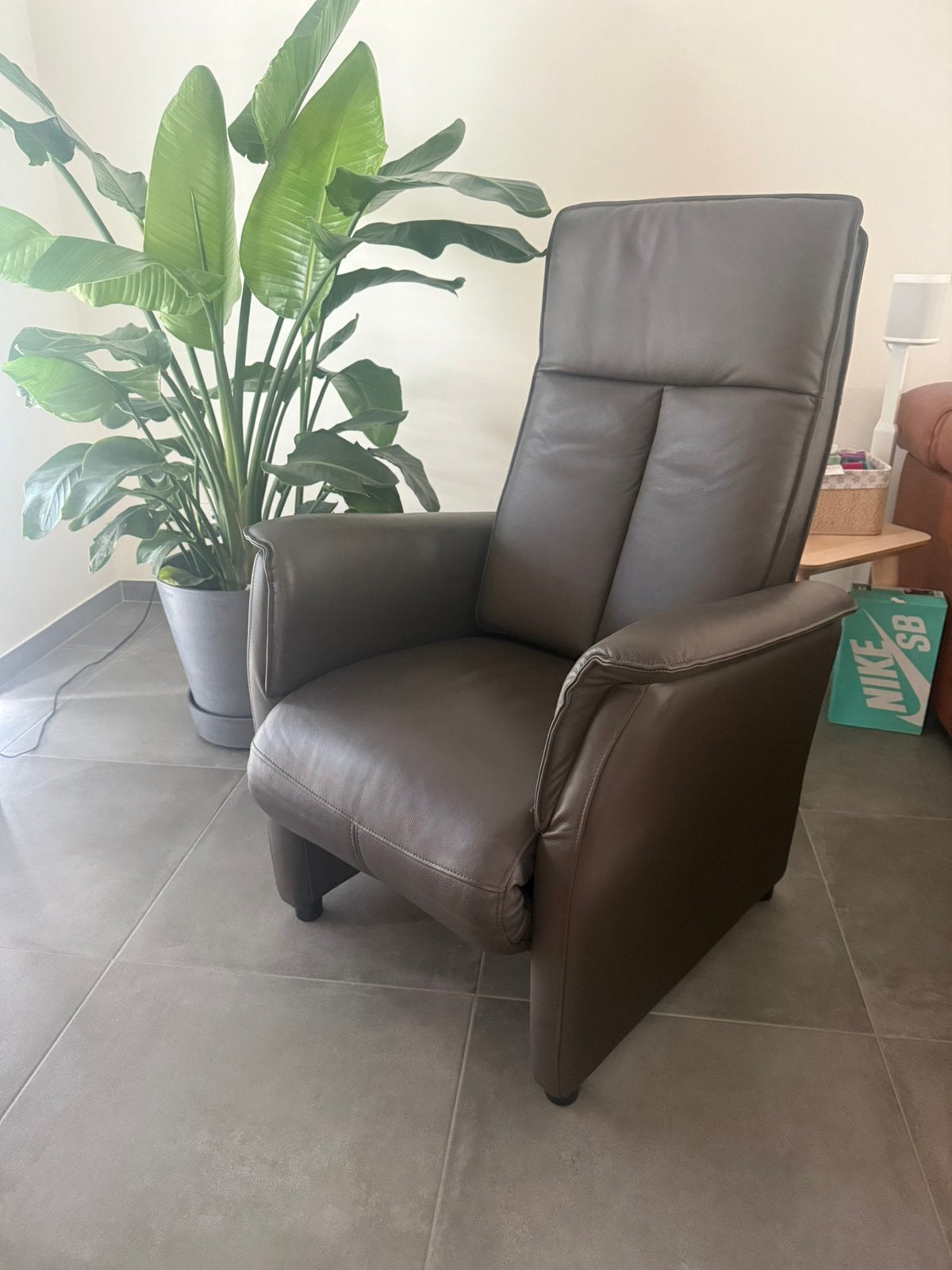 ZGAN elektrische relaxzetel in leder – Pandora Classic 6266, Ophalen, Zo goed als nieuw