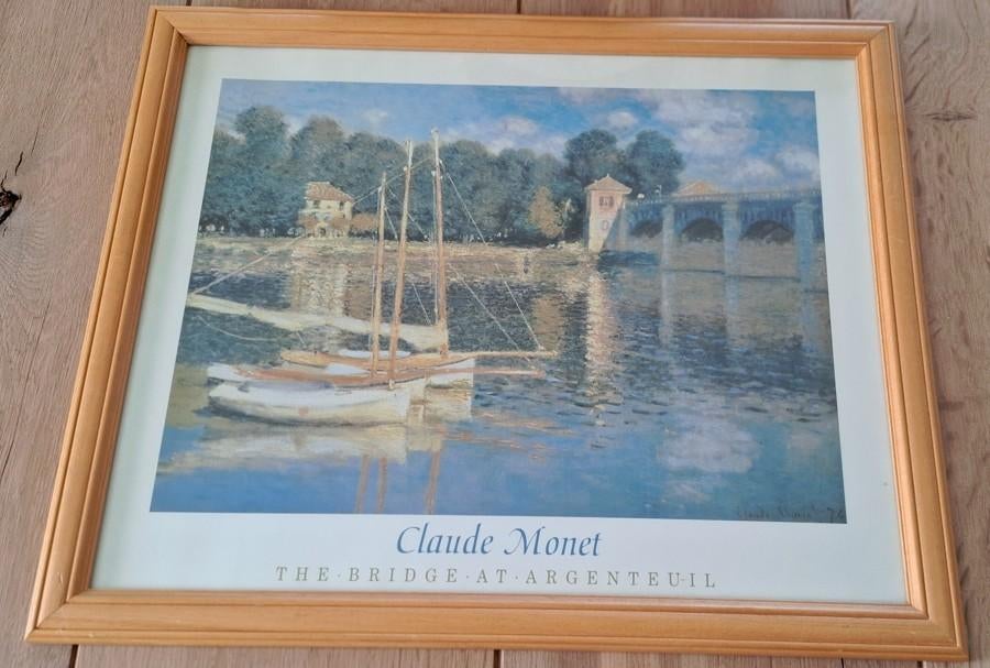Claude Monet The Bridge at Argenteuil, Antiek en Kunst, Ophalen