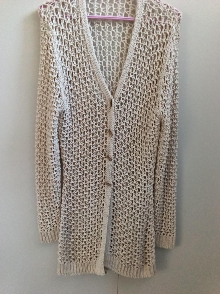 Lange damesvest, Kleding | Dames, Truien en Vesten, Maat 38/40 (M), K per KOAN, Beige, Ophalen of Verzenden