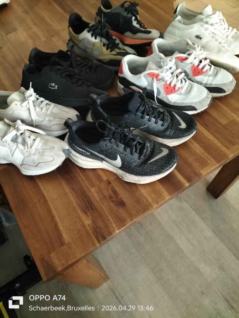 Lots de basquettes usagers Etats correct et moyen, Enlèvement ou Envoi