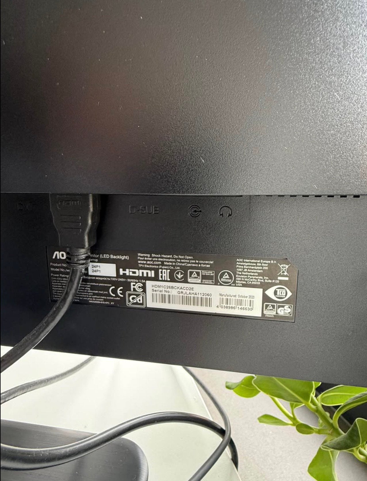 Moniteur AOC, Informatique & Logiciels, Enlèvement, Comme neuf