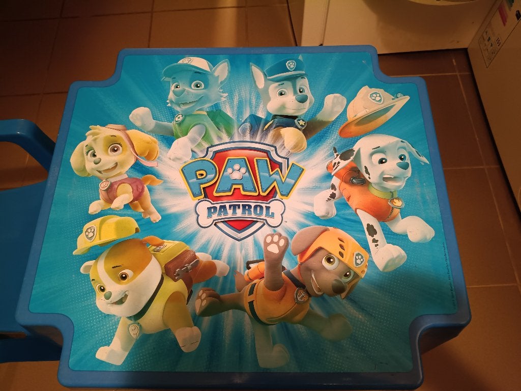 Blauw tafeltje Paw patrol, Ophalen, Gebruikt, Overige typen