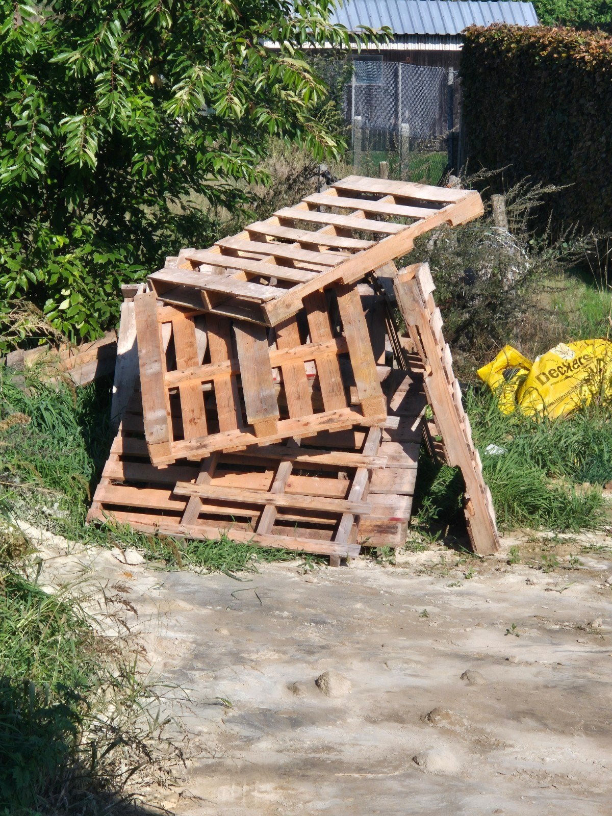 gratis palletten, Enlèvement