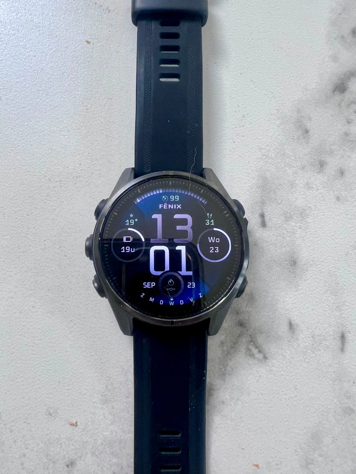 Garmin fenix 8 amoled 43 mm, Ophalen of Verzenden, Zo goed als nieuw