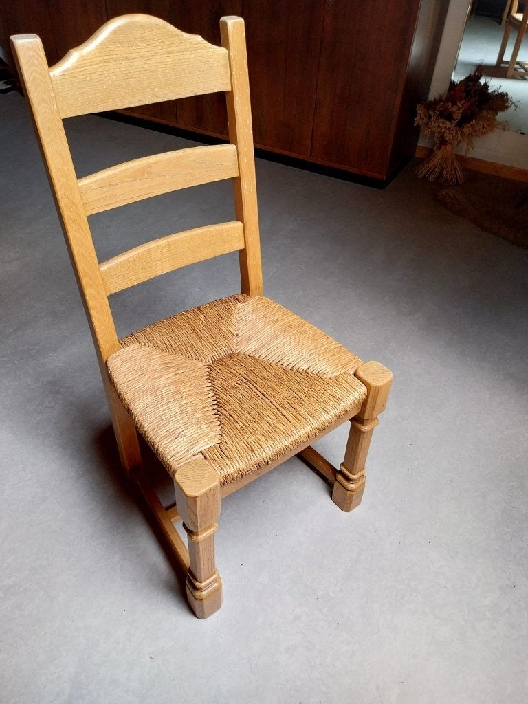 Eiken stoelen, Ophalen, Bruin, Klassiek, Zo goed als nieuw