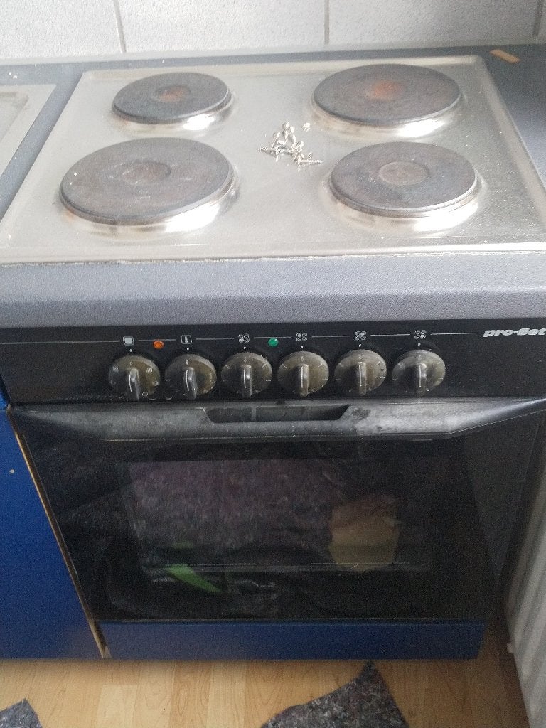 Four électrique + armoires + élément haut, Electroménager, Four avec gril, Enlèvement ou Envoi, Encastré, Utilisé
