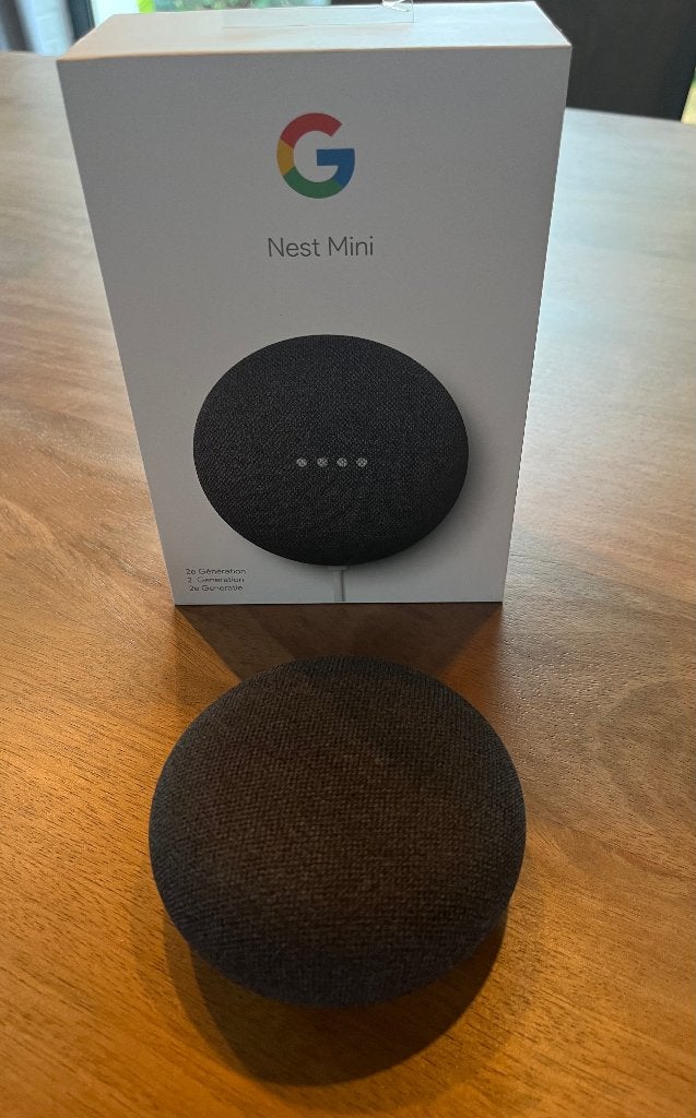 Google Nest mini 2e Génération, Audio, Tv en Foto, Mediaspelers, Ophalen of Verzenden, Zo goed als nieuw