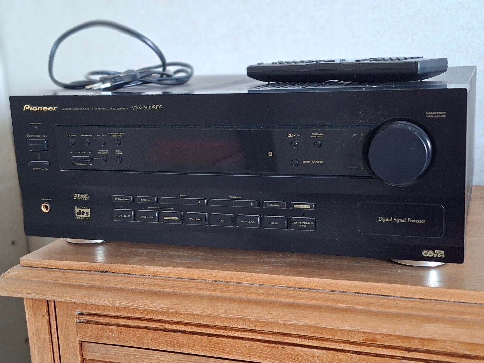Pioneer VSX-609RDS 5.1 Surround Receiver, TV, Hi-fi & Vidéo, Amplificateurs & Ampli-syntoniseurs, Enlèvement, Pioneer