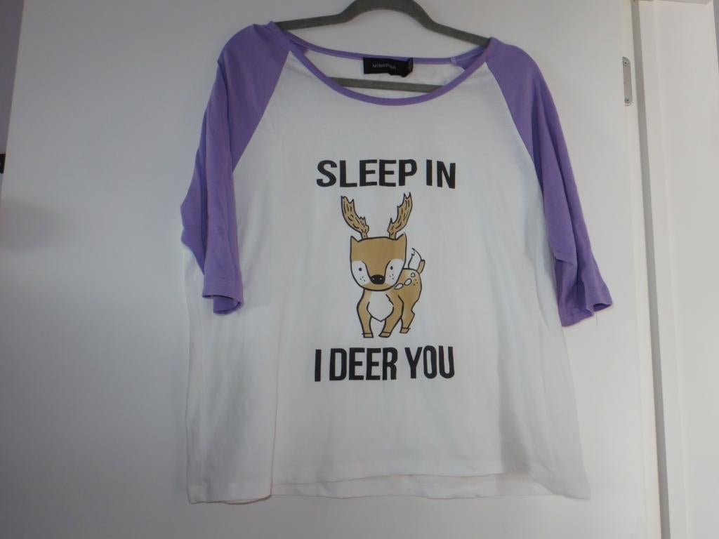 Dames shirt met rendier - homewear - Minkpink - Large, Overige kleuren, Maat 42/44 (L), Nieuw, Ophalen of Verzenden