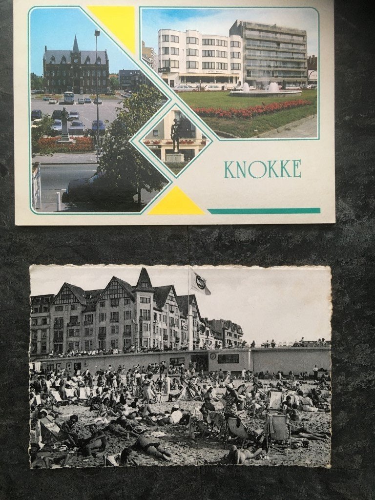 2 postkaarten Knokke, Verzamelen, Postkaarten | België, Ophalen of Verzenden
