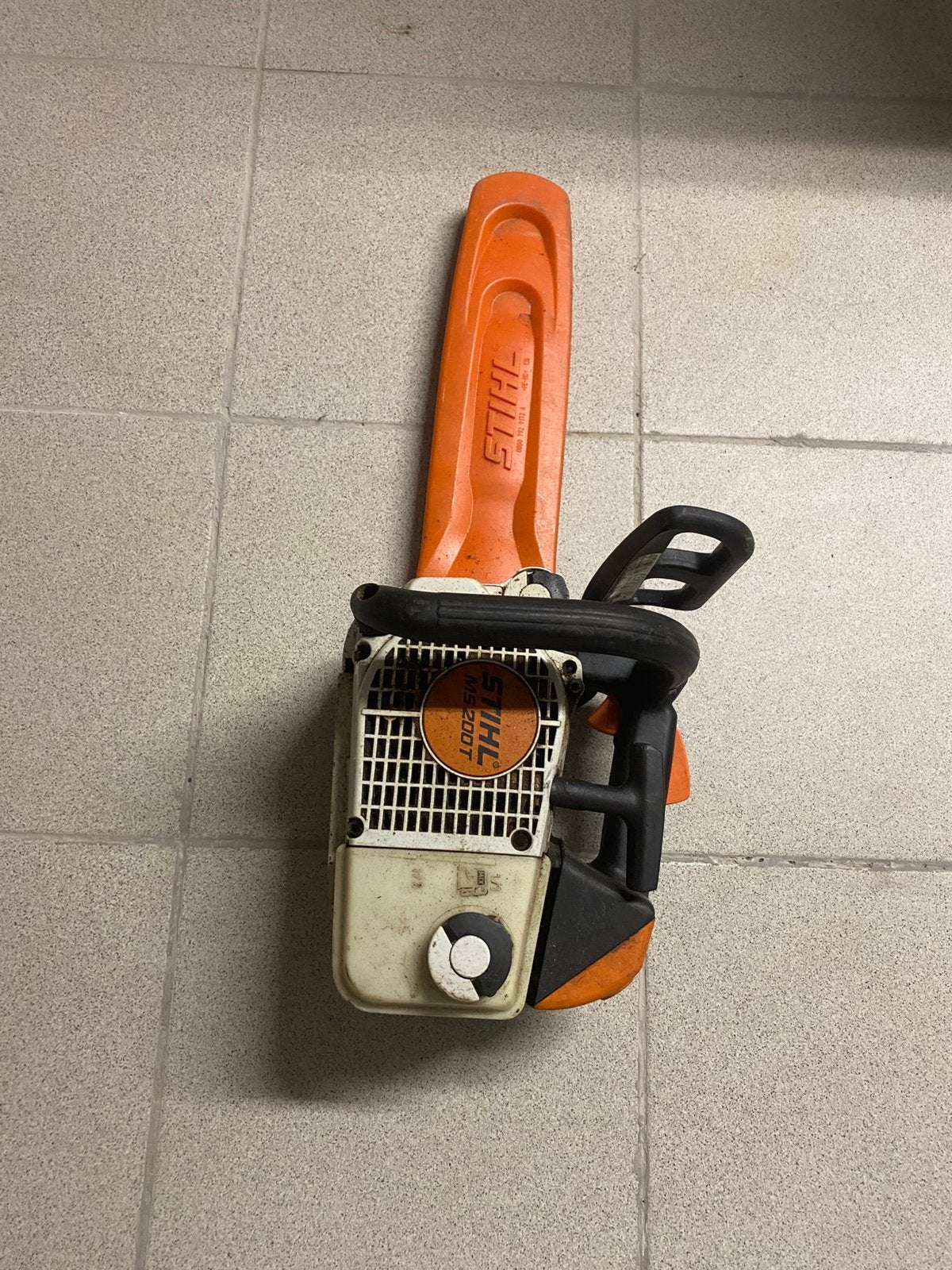Stihl ms200t, Ophalen, Gebruikt