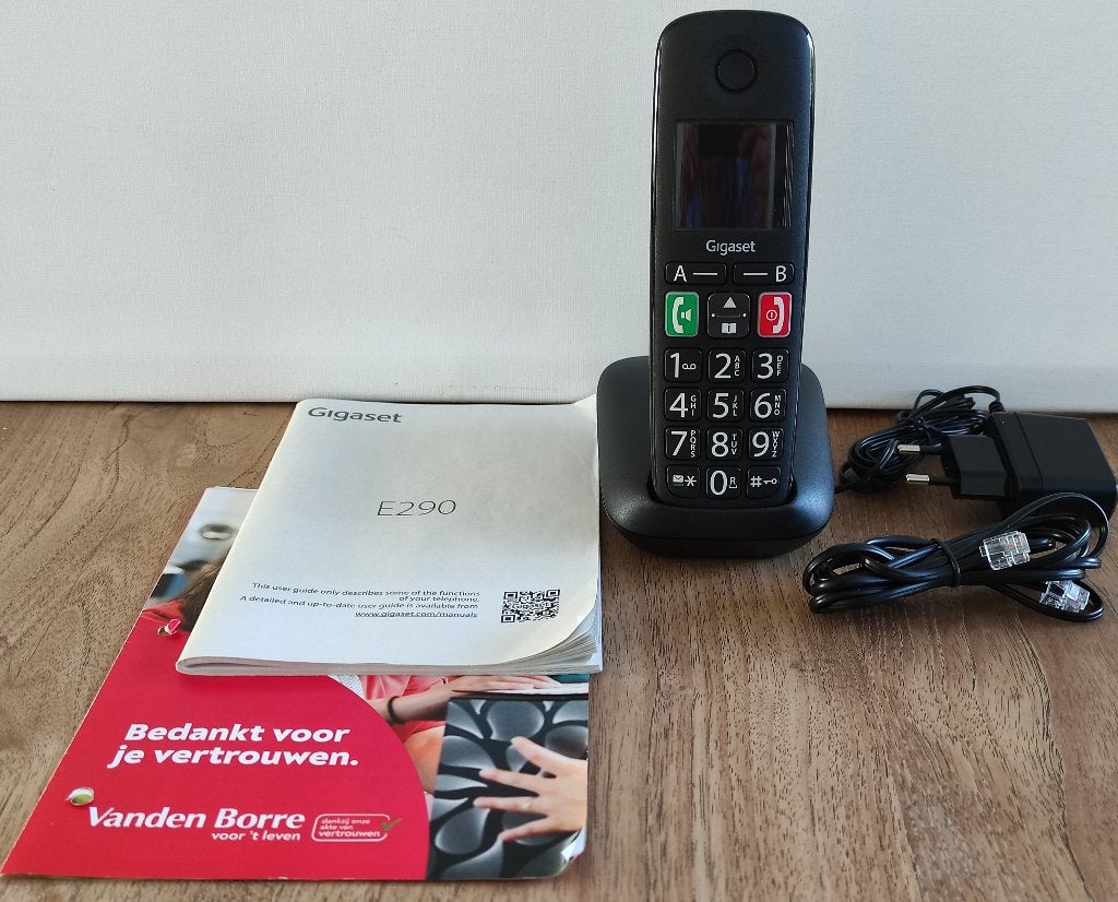 Draadloze Telefoon Gigaset E290R Black Mono, Télécoms, Téléphones fixes | Combinés & sans fil, Enlèvement ou Envoi, Neuf, 1 combiné