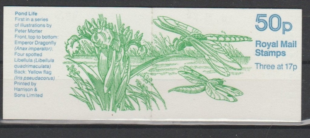 GB 1986 Booklet SG FB32 Pond Life Libelle **, Verzenden, Postfris