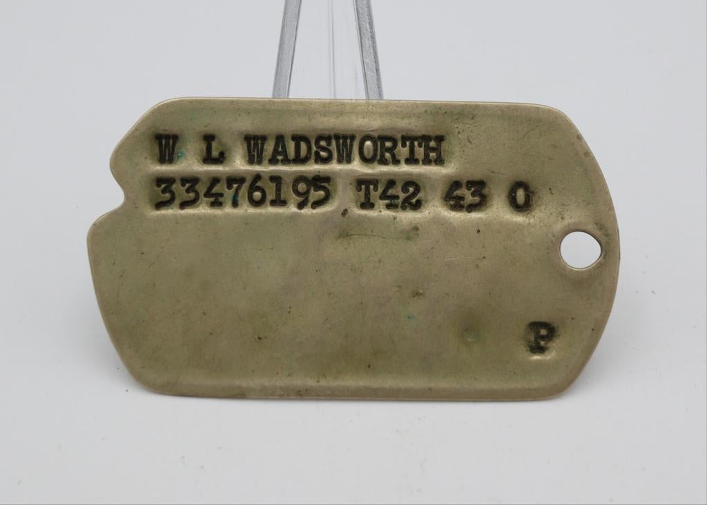 US WWII D-Day Utah Beach Dog Tag, 474th AAA Weapons Battalio, Ophalen of Verzenden, Landmacht, Kleding of Schoenen