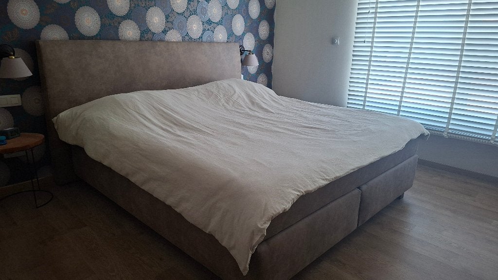 Boxspring, Brun, Enlèvement, Utilisé, 180 cm