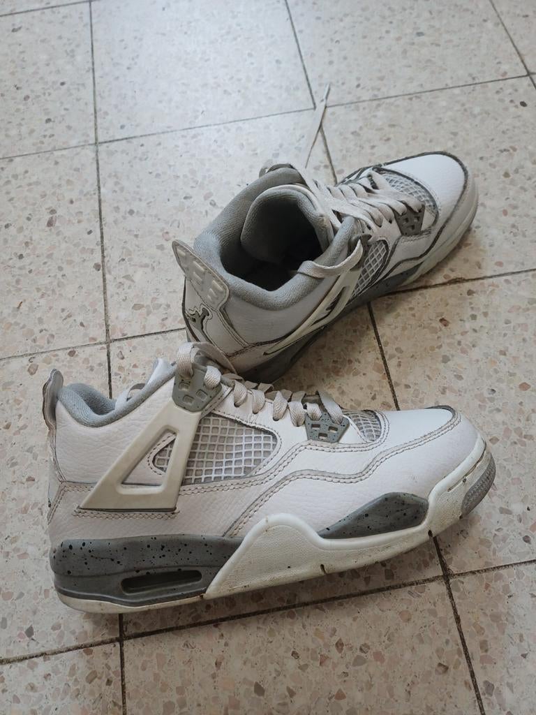 Jordan 4 grijs/wit, Kleding | Dames, Schoenen, Ophalen, Wit