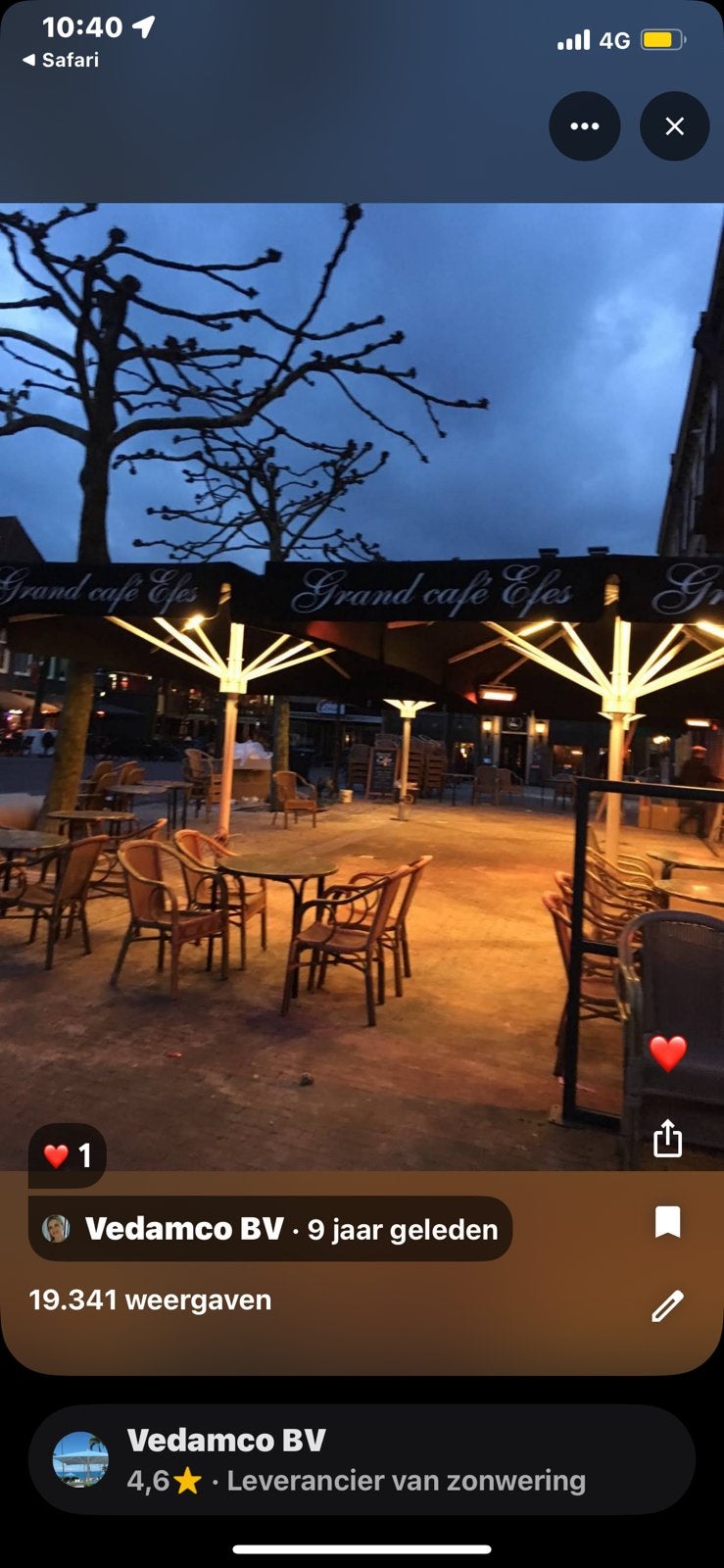 Zijwanden parasols, Ophalen of Verzenden, Zo goed als nieuw