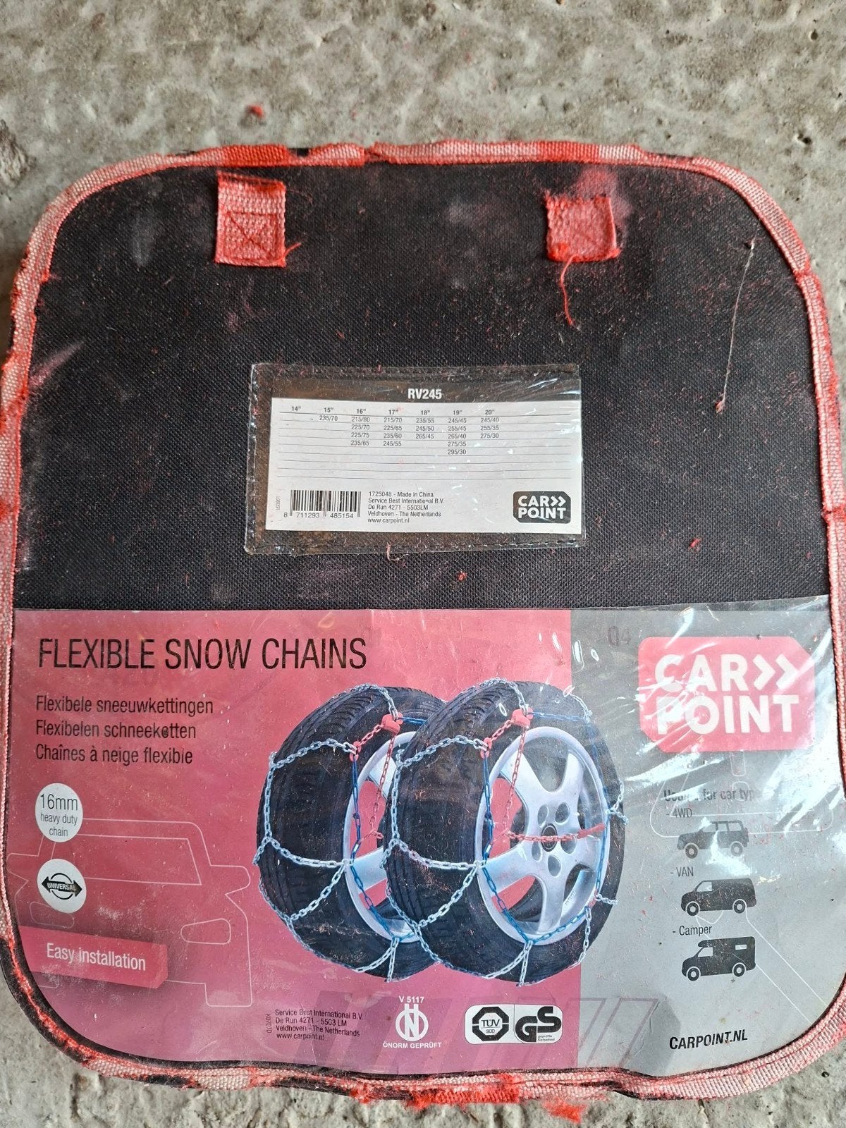 Flexibele sneeuwketting, maat zie foto., Auto diversen, Sneeuwkettingen, Ophalen