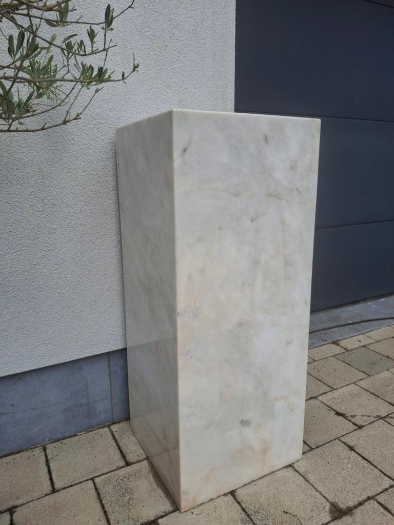 Marmeren sokkel 100x41x41 cm halfopen, Huis en Inrichting, Ophalen, Gebruikt