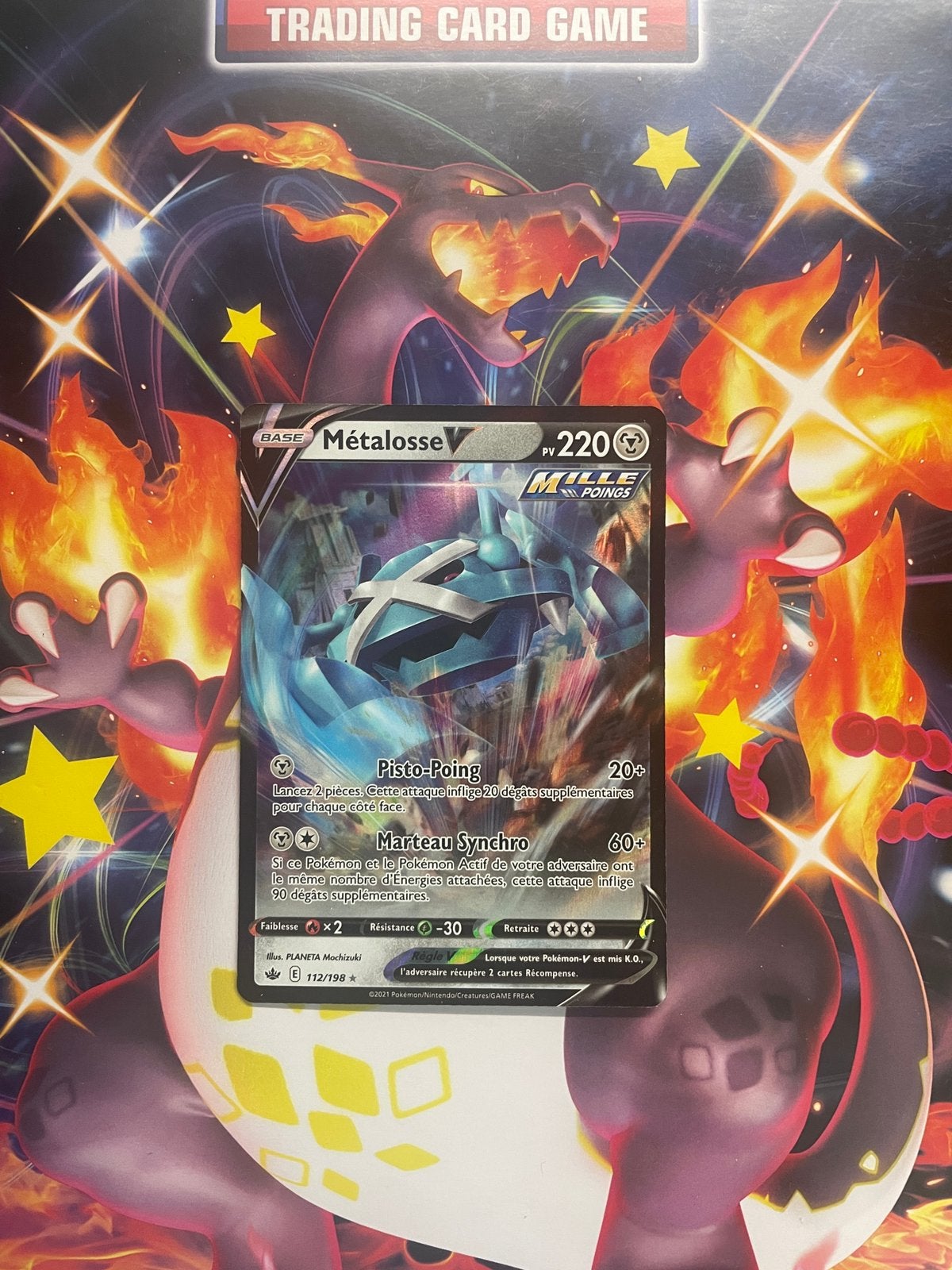 Pokémon Métaloss V 112/198 – Épée et Bouclier, Hobby en Vrije tijd, Verzamelkaartspellen | Pokémon, Ophalen, Zo goed als nieuw